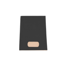 Load image into Gallery viewer, Executive Folder - Charcoal Coated Canvas Front Angle in Color 'Charcoal Coated Canvas'