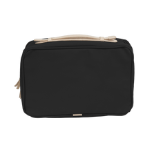 Load image into Gallery viewer, Large Travel Kit - Black Coated Canvas Front Angle in Color 'Black Coated Canvas'