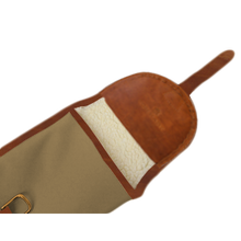 Load image into Gallery viewer, Cotton Canvas Shotgun Cover - Khaki Canvas Front Angle in Color 'Khaki Canvas'