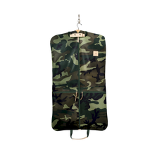 Load image into Gallery viewer, Two-Suiter - Classic Camo Coated Canvas Front Angle in Color &#39;Classic Camo Coated Canvas&#39;
