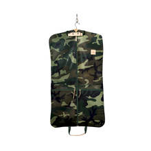 Load image into Gallery viewer, Two-Suiter - Classic Camo Coated Canvas Front Angle in Color 'Classic Camo Coated Canvas'