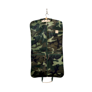 Two-Suiter - Classic Camo Coated Canvas Front Angle in Color 'Classic Camo Coated Canvas'
