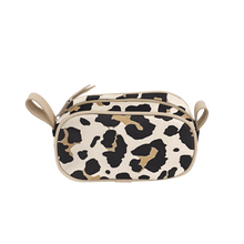 Load image into Gallery viewer, Junior Shave Kit - Leopard Coated Canvas Front Angle in Color 'Leopard Coated Canvas'