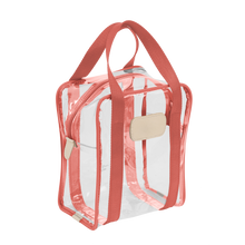 Load image into Gallery viewer, Clear Shag Bag - Coral Webbing Front Angle in Color 'Coral Webbing'