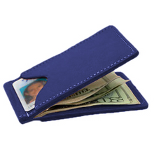 Load image into Gallery viewer, McClip - Royal Blue Leather Front Angle in Color 'Royal Blue Leather'