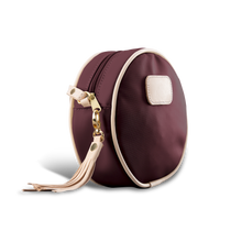 Load image into Gallery viewer, Luna - Burgundy Coated Canvas Front Angle in Color 'Burgundy Coated Canvas'