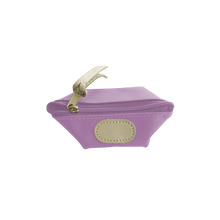 Load image into Gallery viewer, Pod Pouch - Lilac Coated Canvas Front Angle in Color 'Lilac Coated Canvas'