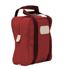 Load image into Gallery viewer, Shag Bag - Red Coated Canvas Front Angle in Color &#39;Red Coated Canvas&#39;
