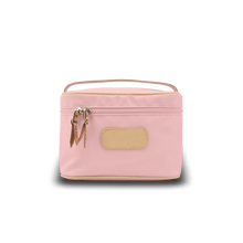 Load image into Gallery viewer, Makeup Case - Rose Coated Canvas Front Angle in Color 'Rose Coated Canvas'