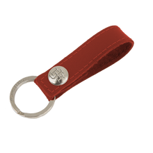 Load image into Gallery viewer, Key Ring - Wine Leather Front Angle in Color 'Wine Leather'