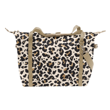 Load image into Gallery viewer, Daytripper - Leopard Coated Canvas Front Angle in Color &#39;Leopard Coated Canvas&#39;
