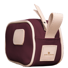 Load image into Gallery viewer, Junior Shave Kit - Burgundy Coated Canvas Front Angle in Color 'Burgundy Coated Canvas'