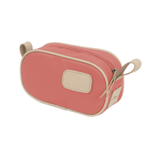 Load image into Gallery viewer, Junior Shave Kit - Coral Coated Canvas Front Angle in Color 'Coral Coated Canvas'
