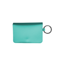 Load image into Gallery viewer, Leather ID Wallet - Caribbean Leather Front Angle in Color 'Caribbean Leather'