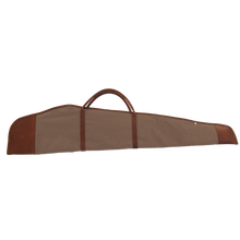 Load image into Gallery viewer, Rifle Cover - Saddle Coated Canvas Front Angle in Color 'Saddle Coated Canvas'
