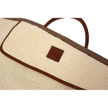 Load image into Gallery viewer, Rifle Cover - Saddle Coated Canvas Front Angle in Color 'Saddle Coated Canvas'