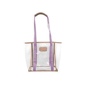 Tourney Tote - Lilac Webbing Front Angle in Color 'Lilac Webbing'