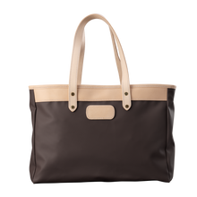 Load image into Gallery viewer, Bebita - Espresso Coated Canvas Front Angle in Color 'Espresso Coated Canvas'