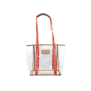 Tourney Tote - Coral Webbing Front Angle in Color 'Coral Webbing'