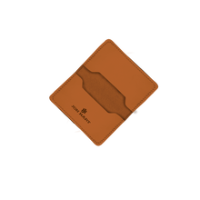 Load image into Gallery viewer, Card Case - Bridle Leather Front Angle in Color 'Bridle Leather'