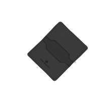 Load image into Gallery viewer, Card Case - Black Leather Front Angle in Color 'Black Leather'