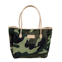 Load image into Gallery viewer, Tyler Tote - Classic Camo Coated Canvas Front Angle in Color &#39;Classic Camo Coated Canvas&#39;
