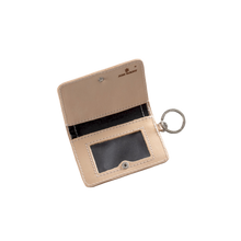 Load image into Gallery viewer, ID Wallet - Espresso Coated Canvas Front Angle in Color &#39;Espresso Coated Canvas&#39;
