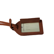 Load image into Gallery viewer, Luggage Tag - Oiled Front Angle in Color 'Oiled'