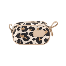 Load image into Gallery viewer, Junior Shave Kit - Leopard Coated Canvas Front Angle in Color &#39;Leopard Coated Canvas&#39;
