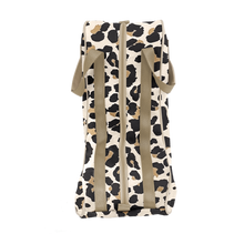 Load image into Gallery viewer, Boot Bag - Leopard Coated Canvas Front Angle in Color 'Leopard Coated Canvas'
