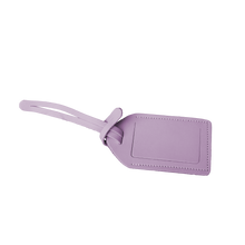 Load image into Gallery viewer, Luggage Tag - Iris Leather Front Angle in Color 'Iris Leather'