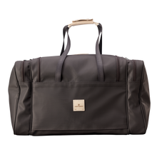 Load image into Gallery viewer, Large Square Duffel - Espresso Coated Canvas Front Angle in Color 'Espresso Coated Canvas'