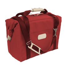 Load image into Gallery viewer, Large Cooler - Red Coated Canvas Front Angle in Color 'Red Coated Canvas'