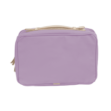 Load image into Gallery viewer, Large Travel Kit - Lilac Coated Canvas Front Angle in Color 'Lilac Coated Canvas'