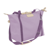 Load image into Gallery viewer, Daytripper - Lilac Coated Canvas Front Angle in Color 'Lilac Coated Canvas'