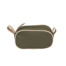 Load image into Gallery viewer, Junior Shave Kit - Moss Coated Canvas Front Angle in Color 'Moss Coated Canvas'