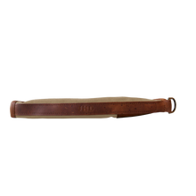 Load image into Gallery viewer, Large Revolver Case - Tan Coated Canvas Front Angle in Color 'Tan Coated Canvas'