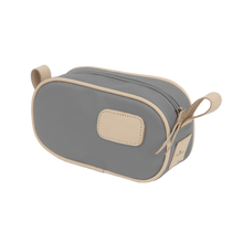 Load image into Gallery viewer, Junior Shave Kit - Slate Coated Canvas Front Angle in Color 'Slate Coated Canvas'