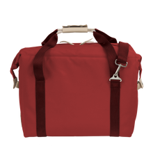 Load image into Gallery viewer, Large Cooler - Red Coated Canvas Front Angle in Color 'Red Coated Canvas'