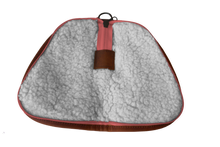 Load image into Gallery viewer, Small Revolver Case Back Angle in Color 'Rose Coated Canvas'