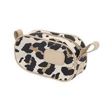 Load image into Gallery viewer, Junior Shave Kit - Leopard Coated Canvas Front Angle in Color 'Leopard Coated Canvas'