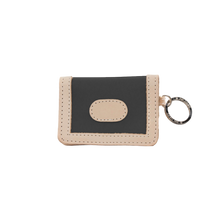 Load image into Gallery viewer, ID Wallet - Charcoal Coated Canvas Front Angle in Color 'Charcoal Coated Canvas'