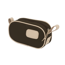 Load image into Gallery viewer, Junior Shave Kit - Espresso Coated Canvas Front Angle in Color 'Espresso Coated Canvas'