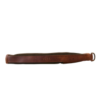 Load image into Gallery viewer, Large Revolver Case - Espresso Coated Canvas Front Angle in Color 'Espresso Coated Canvas'