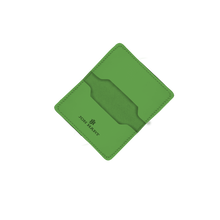 Load image into Gallery viewer, Card Case - Shamrock Leather Front Angle in Color 'Shamrock Leather'