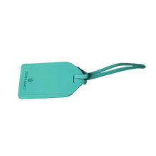 Load image into Gallery viewer, Luggage Tag - Caribbean Leather Front Angle in Color 'Caribbean Leather'