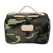 Load image into Gallery viewer, Large Travel Kit - Classic Camo Coated Canvas Front Angle in Color 'Classic Camo Coated Canvas'