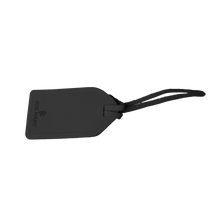 Load image into Gallery viewer, Luggage Tag - Black Leather Front Angle in Color 'Black Leather'