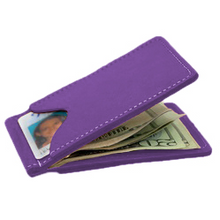 Load image into Gallery viewer, McClip - Plum Leather Front Angle in Color 'Plum Leather'