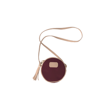 Load image into Gallery viewer, Luna - Burgundy Coated Canvas Front Angle in Color 'Burgundy Coated Canvas'